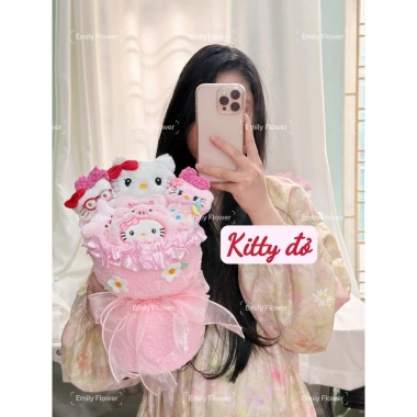Bó hoa gấu bông Loppy Melody Kuromy Kirby – Quà tặng bạn gái Valentine, sinh nhật, giảm 20%