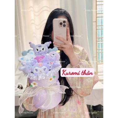 Bó hoa gấu bông Loppy Melody Kuromy Kirby – Quà tặng bạn gái Valentine, sinh nhật, giảm 20%