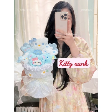 Bó hoa gấu bông Loppy Melody Kuromy Kirby – Quà tặng bạn gái Valentine, sinh nhật, giảm 20%