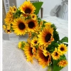 Bó Hoa Hướng Dương 4 Bông Lớn Vải Lụa Trang Trí, Cắm Giỏ Đẹp Giá 18.000₫ 6