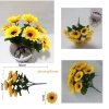 Bó Hoa Hướng Dương 4 Bông Lớn Vải Lụa Trang Trí, Cắm Giỏ Đẹp Giá 18.000₫ 8