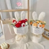 Bó hoa len 3 bông tai thỏ Soap Flower - Quà sinh nhật người yêu - 250.000 VND 3