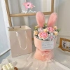 Bó hoa len 3 bông tai thỏ Soap Flower - Quà sinh nhật người yêu - 250.000 VND 5