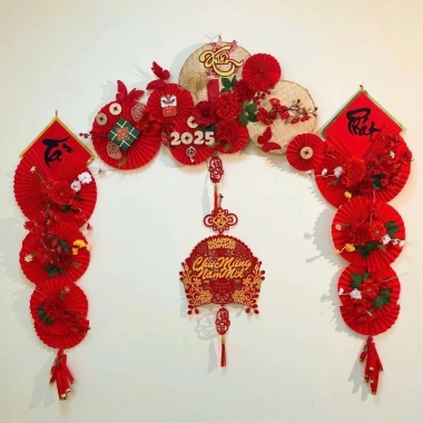 Bộ HỎA TỐC Trang trí Tết 2.026 - Decor không gian xuân, giá chỉ 150.000 VNĐ