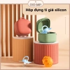 Bộ hộp đựng ti giả silicone tiệt trùng, chịu nhiệt cao, đa màu - Giá chỉ 75.000₫