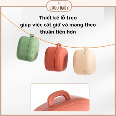 Bộ hộp đựng ti giả silicone tiệt trùng, chịu nhiệt cao, đa màu - Giá chỉ 75.000₫