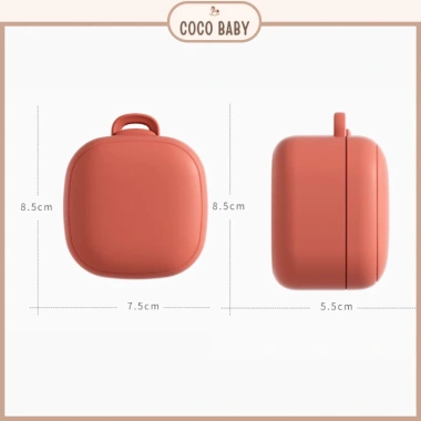 Bộ hộp đựng ti giả silicone tiệt trùng, chịu nhiệt cao, đa màu - Giá chỉ 75.000₫