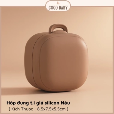 Bộ hộp đựng ti giả silicone tiệt trùng, chịu nhiệt cao, đa màu - Giá chỉ 75.000₫