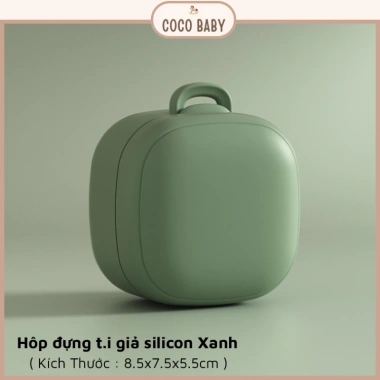 Bộ hộp đựng ti giả silicone tiệt trùng, chịu nhiệt cao, đa màu - Giá chỉ 75.000₫