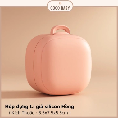 Bộ hộp đựng ti giả silicone tiệt trùng, chịu nhiệt cao, đa màu - Giá chỉ 75.000₫