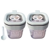 Bộ hũ gia vị vuông Hiwa 2 khay nắp kín kèm muỗng, tiện lợi, giá chỉ 43.605 VND 2