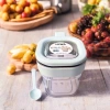 Bộ hũ gia vị vuông Hiwa 2 khay nắp kín kèm muỗng, tiện lợi, giá chỉ 43.605 VND 3
