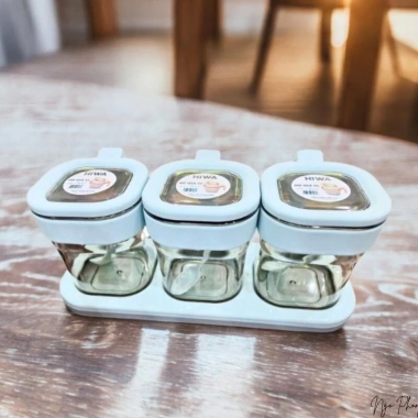 Bộ hũ gia vị vuông Hiwa 2 khay nắp kín kèm muỗng, tiện lợi, giá chỉ 43.605 VND 4 Bộ hũ gia vị vuông Hiwa 2 khay nắp kín kèm muỗng, tiện lợi, giá chỉ 43.605 VND 4