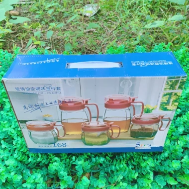 Bộ Hũ Thủy Tinh Đựng Gia Vị 6 Chai - Thiết Kế Sang Trọng, Độ Bền Cao, Giá Ưu Đãi 59.000₫