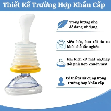 Bộ Hút Dị Vật LIFEVAC - Sơ Cứu Thức Ăn, Tránh Nghẹt Cổ Họng, Chống Hóc Người Lớn Trẻ Em Giá 485.000₫ 4