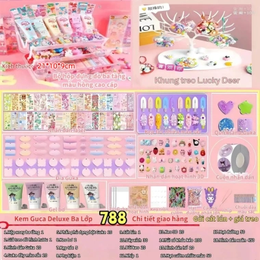 Bộ Kem Keo Dán Thẻ Đồ Chơi Trẻ Em, Hộp Lưu Trữ Ba Lớp - Quà Tặng Giá 71.000 VNĐ 10