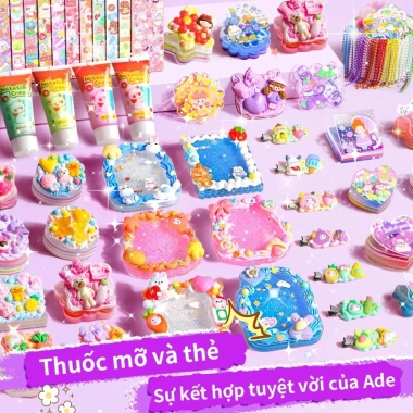 Bộ Kem Keo Dán Thẻ Goo Đồ Chơi Trẻ Em Hộp Lưu Trữ 3 Lớp Cao Cấp Quà Tặng Sáng Tạo