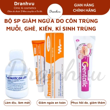 Bộ kem Promethazin & Gentalic - Giảm ngứa, mẩn đỏ do muỗi, kiến, rận, ve 45.999đ Bộ kem Promethazin & Gentalic - Giảm ngứa, mẩn đỏ do muỗi, kiến, rận, ve 45.999đ