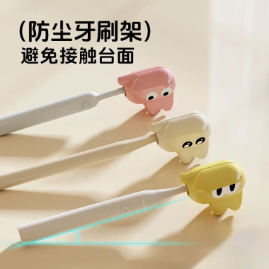 Bộ Kẹp Nhựa Hoạt Hình Mèo Bảo Vệ và Bảo Quản Bàn Chải Đánh Răng Du Lịch Chống Bụi - Tiện Lợi, Dễ Mang 2