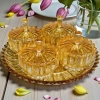 Bộ khay đựng bánh kẹo, mứt Tết bằng thủy tinh pha lê cao cấp - Thương hiệu Gốm sứ Gosu, giảm giá đặc biệt 279.000