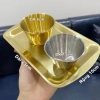 Bộ Khay Inox 304 Chữ Nhật - Hũ Đựng Bông Không Gỉ, Bền Dùng Y tế Spa, Giá 30.000₫ 2