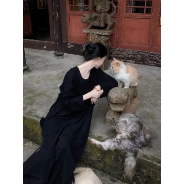 Bộ khóa cổ tròn Hanfu Trung Quốc – Zen Tea, chất liệu mềm mại, giá 368.577 VND 2