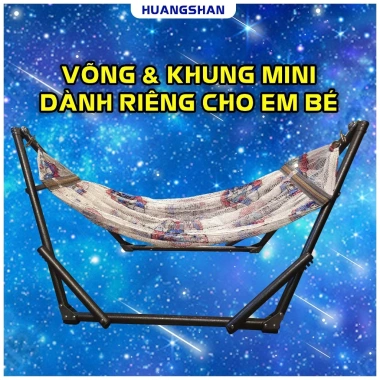 Bộ Khung Xếp Em Bé + Võng Lưới 2 Lớp Cán Thép, Khung Sắt Mạ Kẽm Sơn Tĩnh Điện Phi – Giá ưu đãi 265.080₫