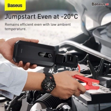 Bộ kích bình ắc quy Baseus BS-CH001 và sạc dự phòng 10.000mAh, đèn pin SOS, chỉ 1.087.000 VND