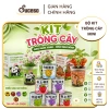 Bộ Kit Trồng Cây Mini Cho Bé - Lon Trồng Cây Thú Vị, Đồ Chơi Giáo Dục, Giá 20.400 VND