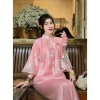 Bộ lễ chùa tơ hoa quỳnh nổi - Pháp phục tân sang trọng, giá ưu đãi 336.000đ 3