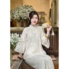 Bộ lễ chùa tơ hoa quỳnh nổi - Pháp phục tân sang trọng, giá ưu đãi 336.000đ 6