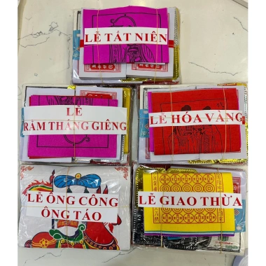 Bộ lễ tiền vàng Mã cúng Tết Nguyên Đán - Giá ưu đãi 37.000đ, chất lượng cao, phù hợp mọi dịp lễ