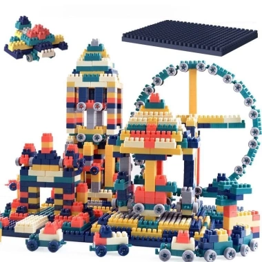 Bộ lego 520 chi tiết màu sắc đẹp, an toàn cho bé - Thỏa sức sáng tạo, giá 119.000₫ 5