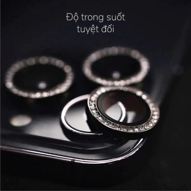 Bộ lens đính đá kim cương bảo vệ camera iPhone 11/12/13/14 Pro Max KTMStore - Giá ưu đãi 30.000đ