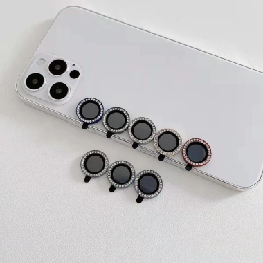 Bộ lens đính đá kim cương bảo vệ camera iPhone 11/12/13/14 Pro Max KTMStore - Giá ưu đãi 30.000đ