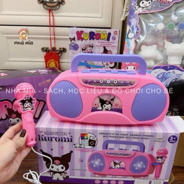 Bộ loa Bluetooth Kurumi kèm mic cho bé, thiết kế hình Kurumi, ca hát thoải mái, giá 123.333 VND