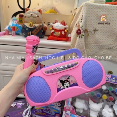 Bộ loa Bluetooth Kurumi kèm mic cho bé, thiết kế hình Kurumi, ca hát thoải mái, giá 123.333 VND