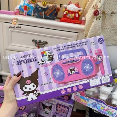 Bộ loa Bluetooth Kurumi kèm mic cho bé, thiết kế hình Kurumi, ca hát thoải mái, giá 123.333 VND