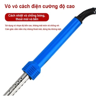 Bộ Mỏ Hàn 60W, Dao Cắt Nhiệt, Tặng 5 Lưỡi & 2 Kẹp - Máy Hàn Thiếc Cho Linh Kiện