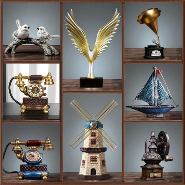 Bộ mô hình vintage trang trí nhà cửa đa dạng, giá ưu đãi 220k và tạo không gian retro 2