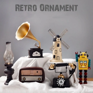 Bộ mô hình vintage trang trí nhà cửa đa dạng, giá ưu đãi 220k và tạo không gian retro 3