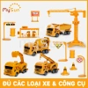 Bộ mô hình xe đồ chơi công trình MySun cho bé trai – Cần cẩu, Xe Ben, Xe Tải, Trộn bê tông, Giá ưu đãi 99.000đ 2