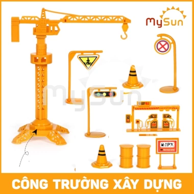 Bộ mô hình xe đồ chơi công trình MySun cho bé trai – Cần cẩu, Xe Ben, Xe Tải, Trộn bê tông, Giá ưu đãi 99.000đ 3 Bộ mô hình xe đồ chơi công trình MySun cho bé trai – Cần cẩu, Xe Ben, Xe Tải, Trộn bê tông, Giá ưu đãi 99.000đ 3