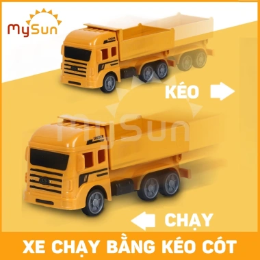 Bộ mô hình xe đồ chơi công trình MySun cho bé trai – Cần cẩu, Xe Ben, Xe Tải, Trộn bê tông, Giá ưu đãi 99.000đ