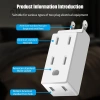 Bộ mở rộng ổ cắm tường 3 trong 1 Koqzm Adapter US Mexico Canada 125 độ du lịch 4