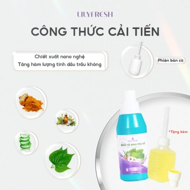 Bộ Muối Vệ Sinh Phụ Nữ LilyFresh - Dung Dịch Trầu Giảm Mùi, Ngứa, Cân Bằng pH, Giá 208.773₫