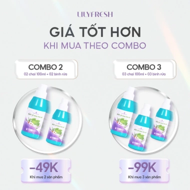Bộ Muối Vệ Sinh Phụ Nữ LilyFresh - Dung Dịch Trầu Giảm Mùi, Ngứa, Cân Bằng pH, Giá 208.773₫
