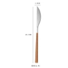 Bộ muỗng nĩa dao cán giả gỗ phong cách Tây Âu, thép không gỉ sáng bóng - 12.900₫ 7