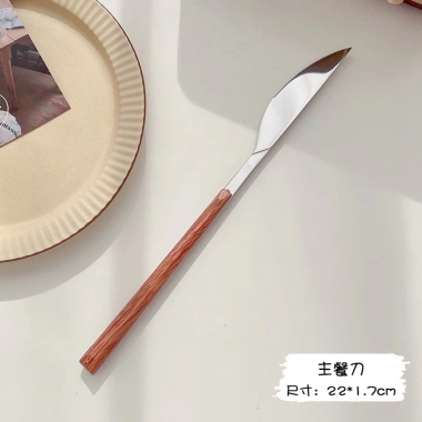 Bộ muỗng nĩa dao cán giả gỗ phong cách Tây Âu, thép không gỉ sáng bóng - 12.900₫ 10 Bộ muỗng nĩa dao cán giả gỗ phong cách Tây Âu, thép không gỉ sáng bóng - 12.900₫ 10