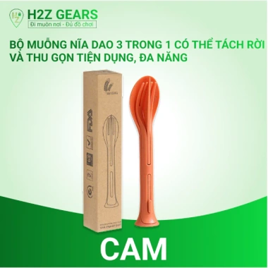 Bộ muỗng nĩa dao nhựa 3 trong 1 gấp gọn, tách rời đa năng cho du lịch dã ngoại Giá chỉ 25.000đ 4